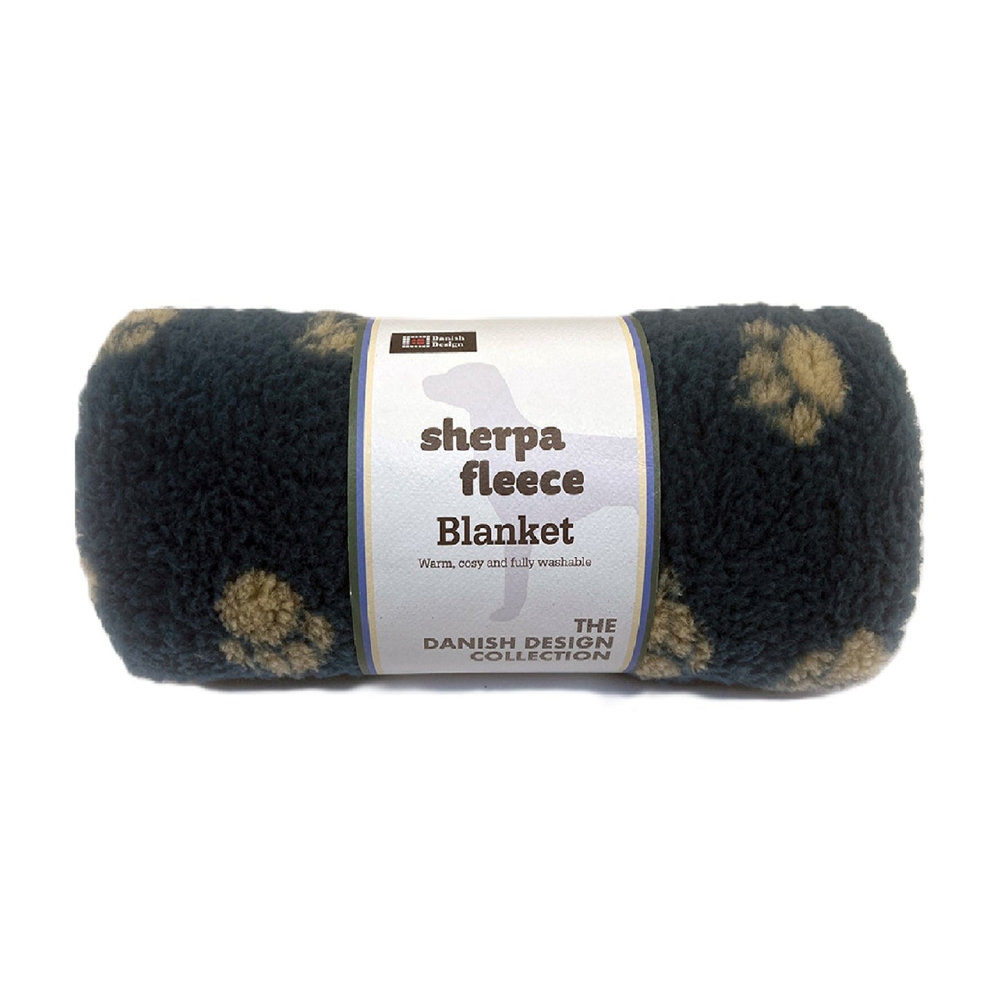 Danish Design - Sherpa Fleece Harbour Paws Blanket