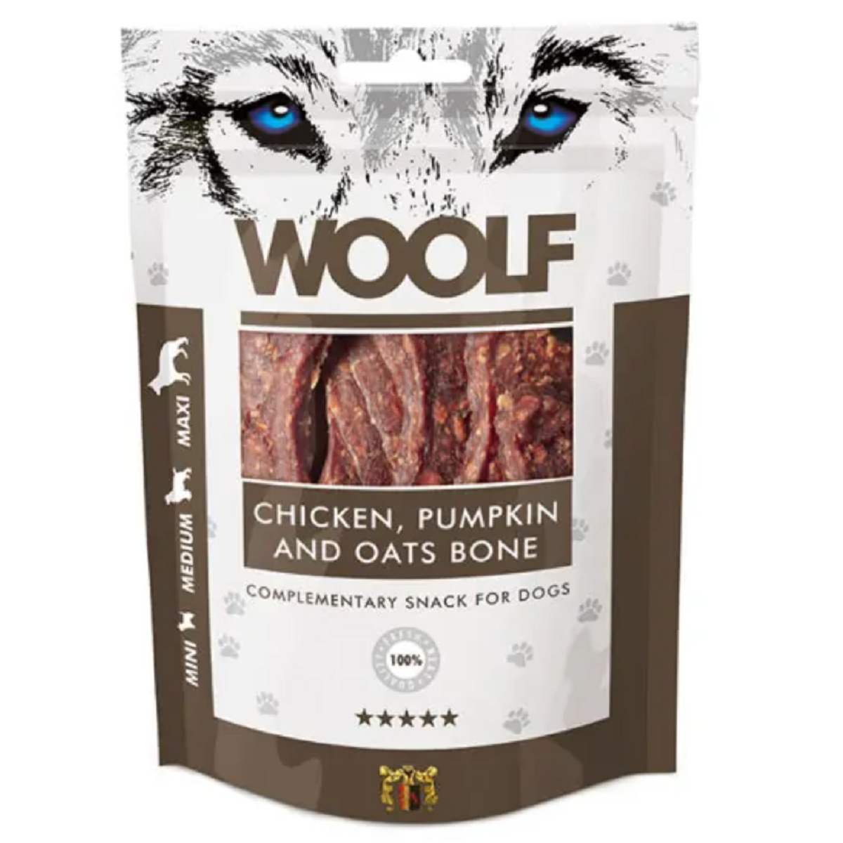 Woolf - Chicken, Pumpkin & Oats Bone (10 x 100g)