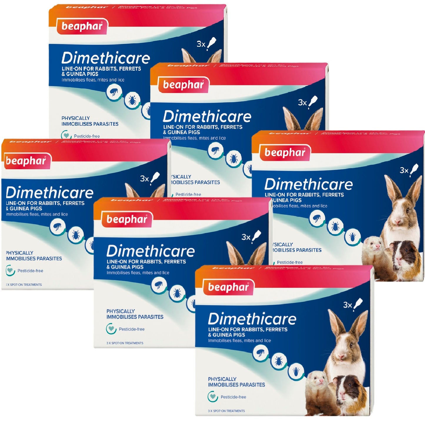 Beaphar - Animal Dimethicare Line-On (3pk)