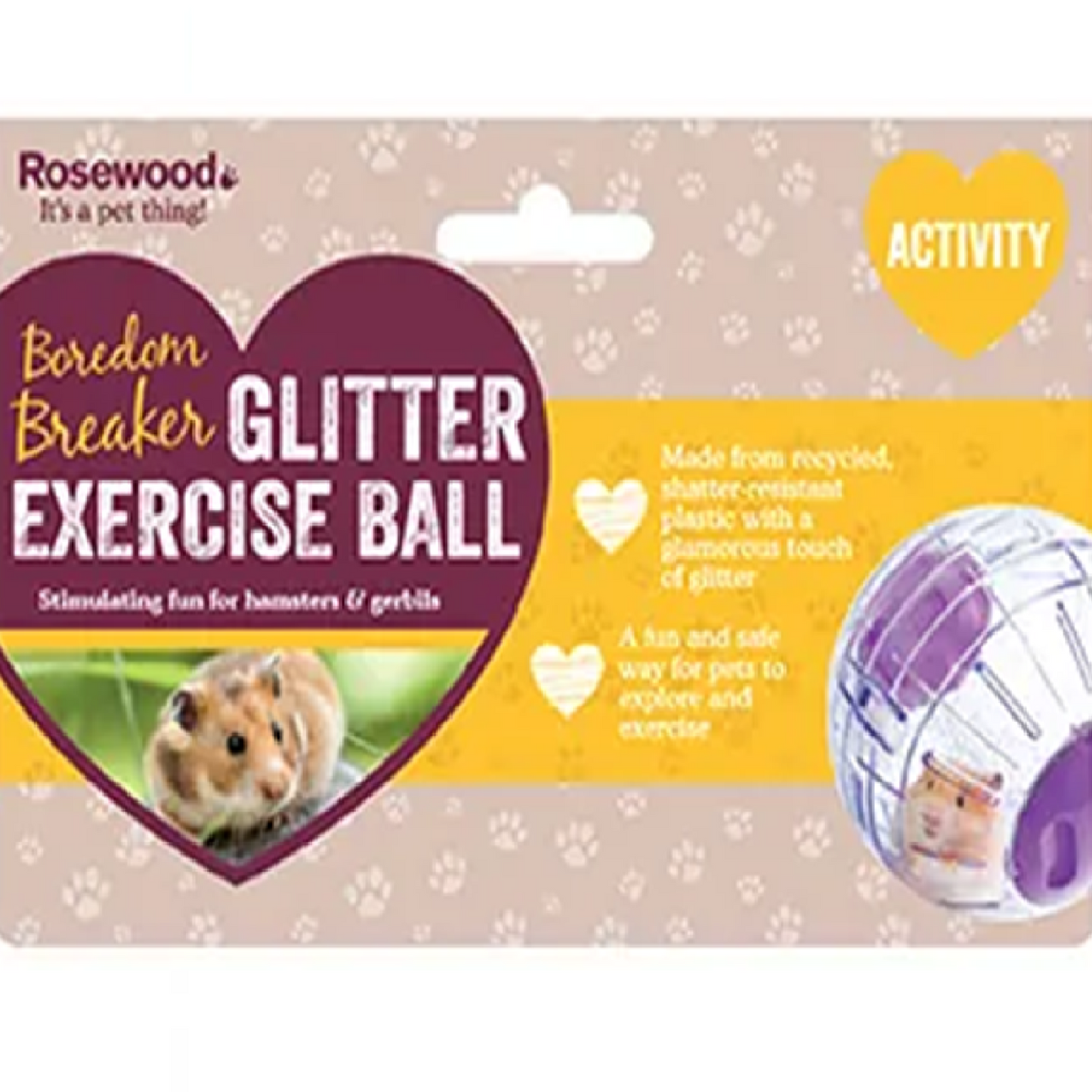 Rosewood - Glitter Exercise Ball (18cm)