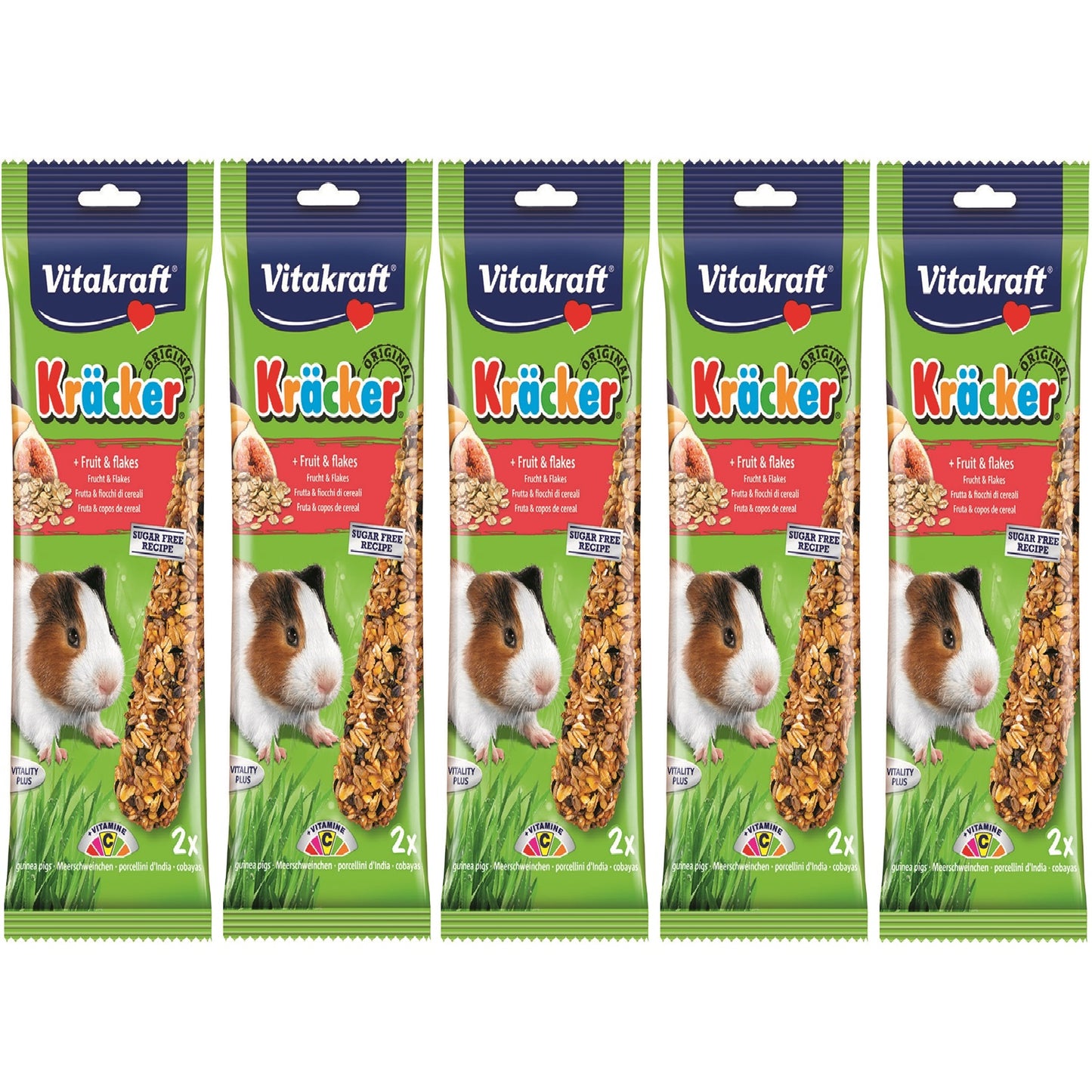 Vitakraft - Guinea Pig Kracker Fruit & Flakes (5 Packs)