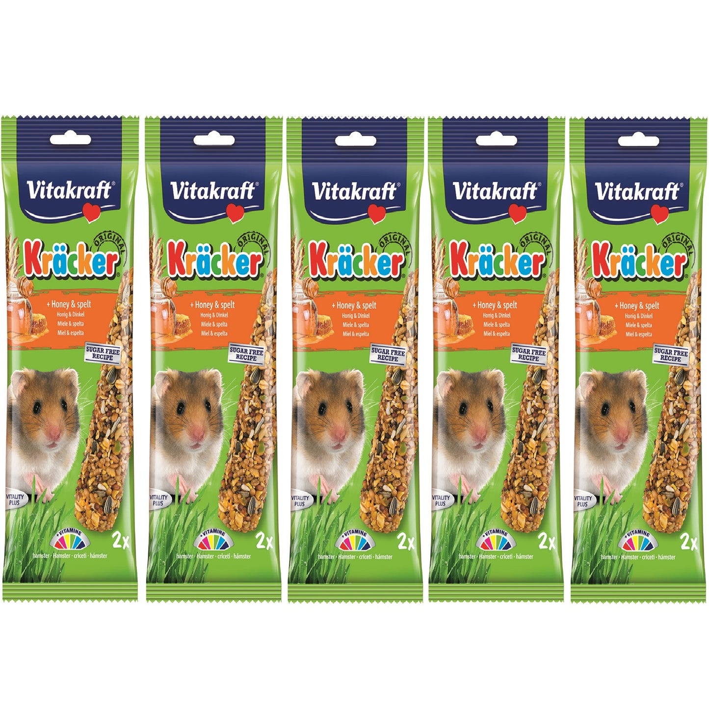 Vitakraft - Hamster Kracker Honey & Spelt (5 Packs)