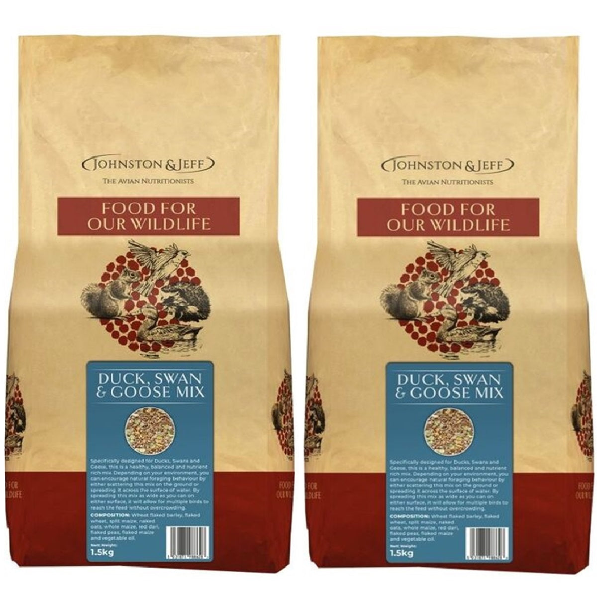 Johnston & Jeff - Duck, Swan & Goose Mix (1.5kg)