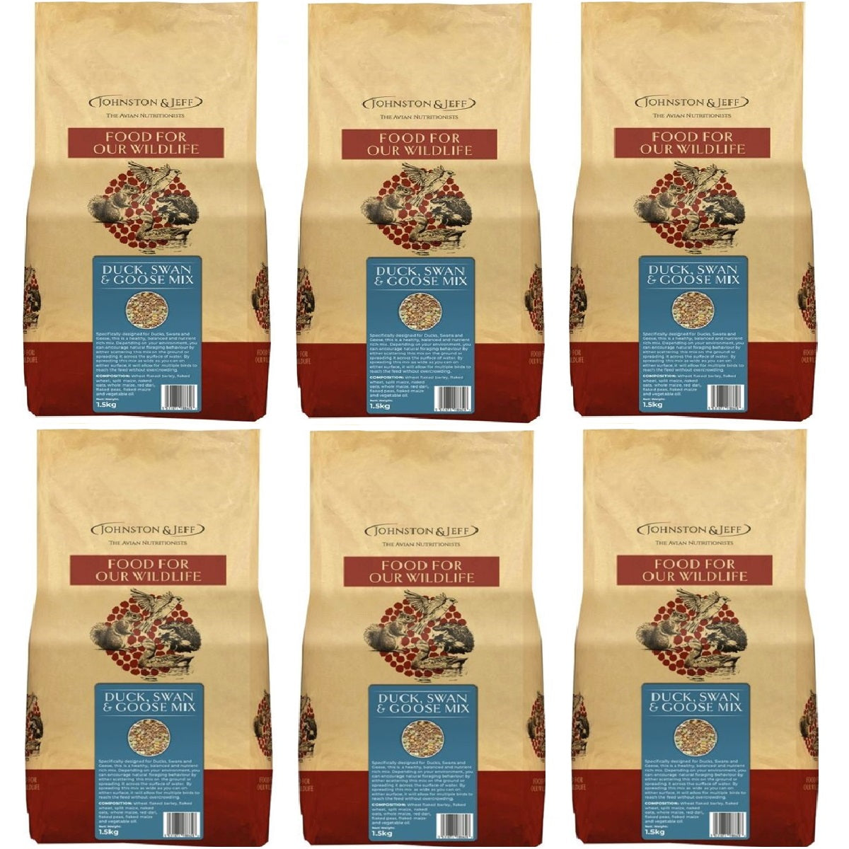 Johnston & Jeff - Duck, Swan & Goose Mix (1.5kg)
