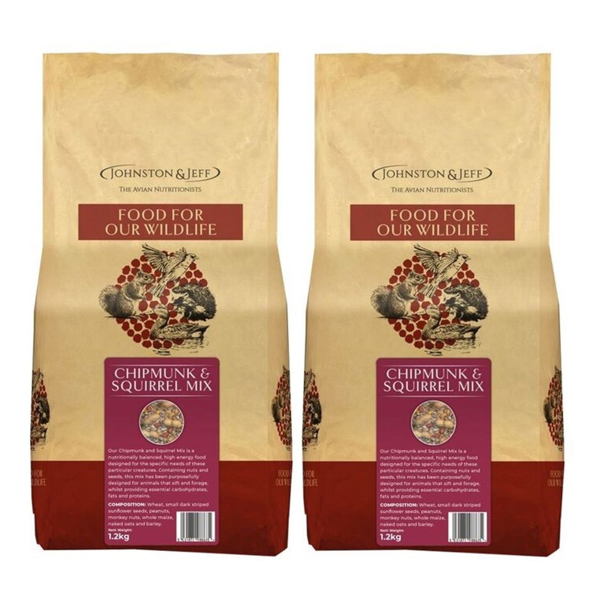 Johnston & Jeff - Chipmunk & Squirrel Mix (1.2kg)