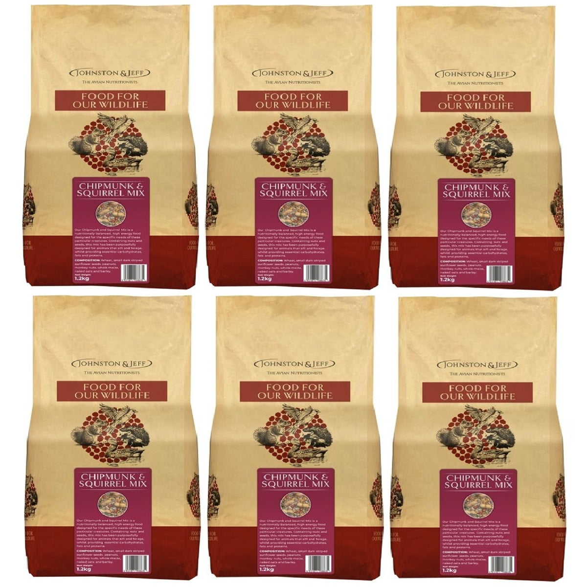 Johnston & Jeff - Chipmunk & Squirrel Mix (1.2kg)