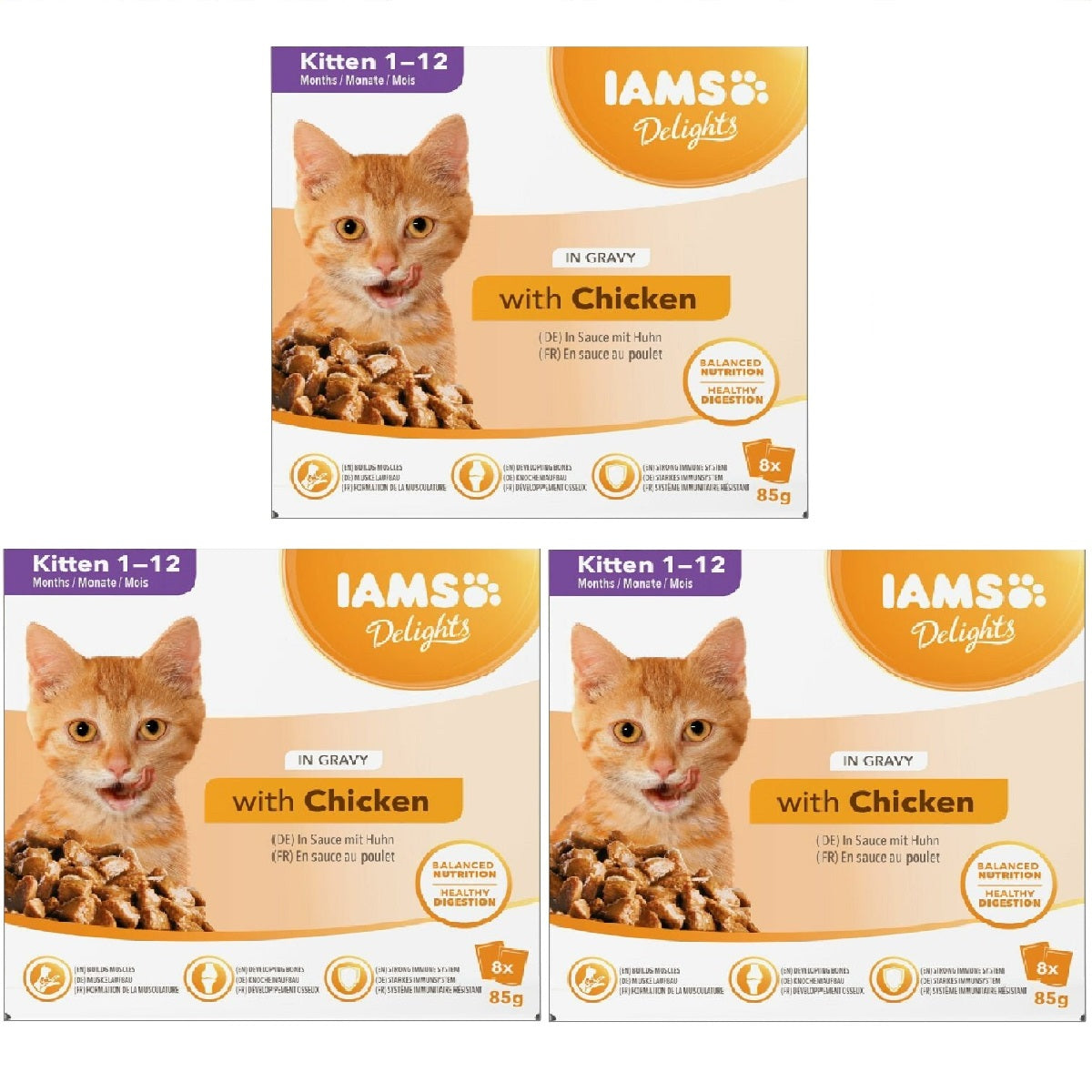 Iams Delights - Kitten in Gravy (8 x 85g)
