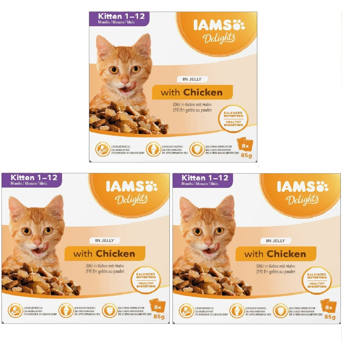 Iams Delights - Kitten in Jelly (8 x 85g)