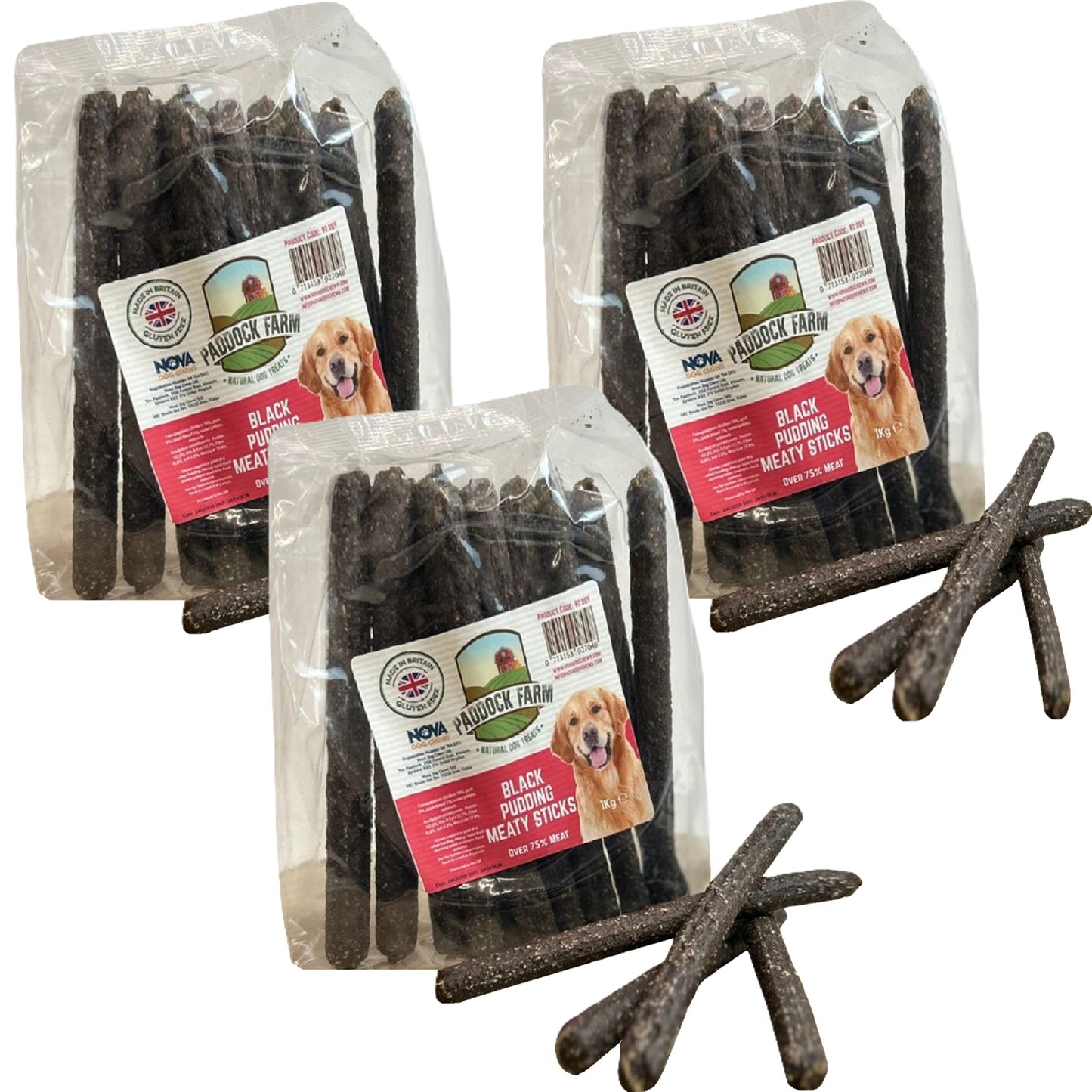 Paddock Farm - Black Pudding Meaty Sticks (1kg)