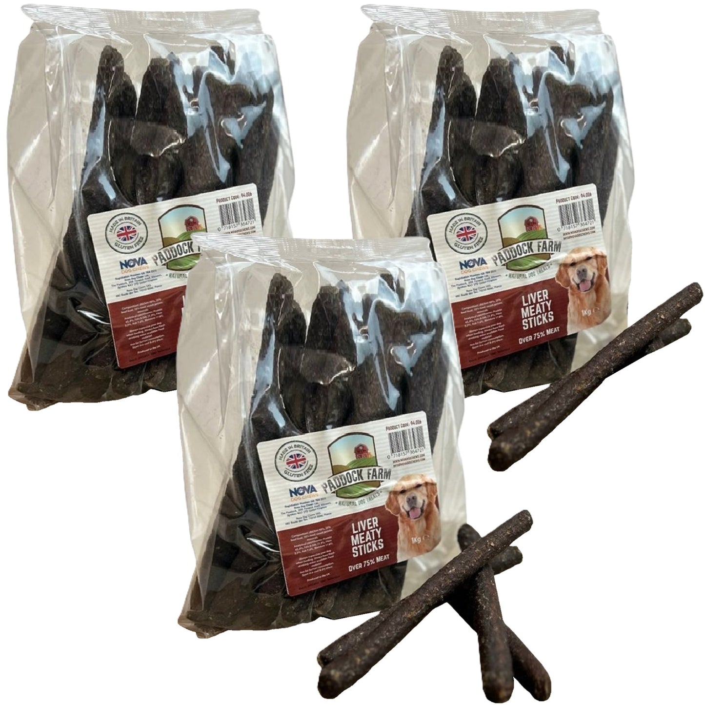 Paddock Farm - Liver Meaty Sticks (1kg)
