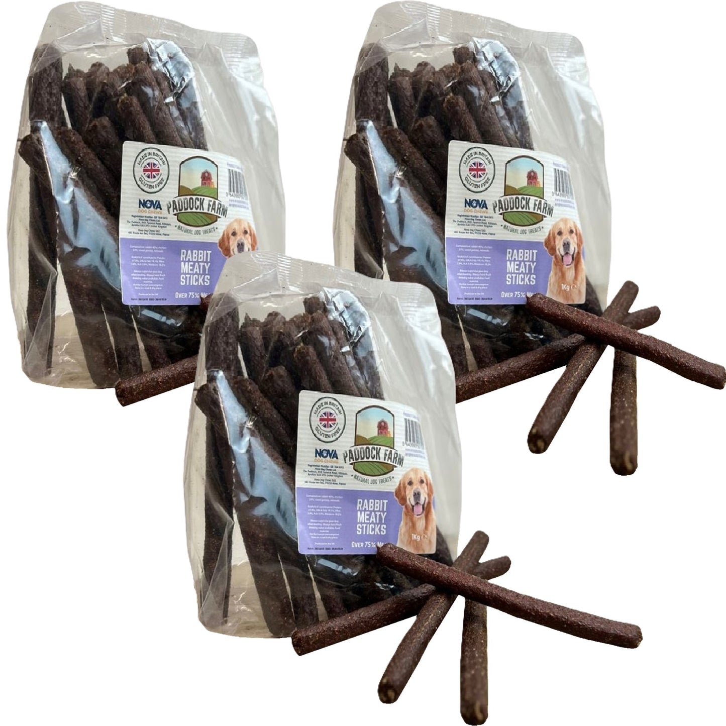 Paddock Farm - Rabbit Meaty Sticks (1kg)