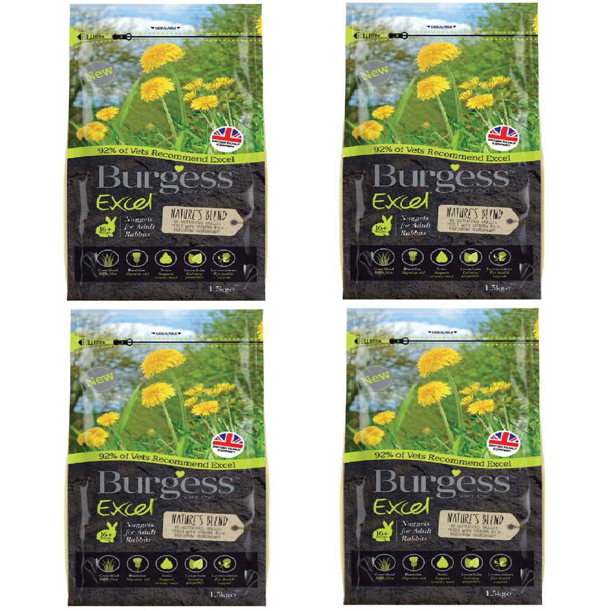 Burgess - Excel Nature's Blend Rabbit (1.5kg)