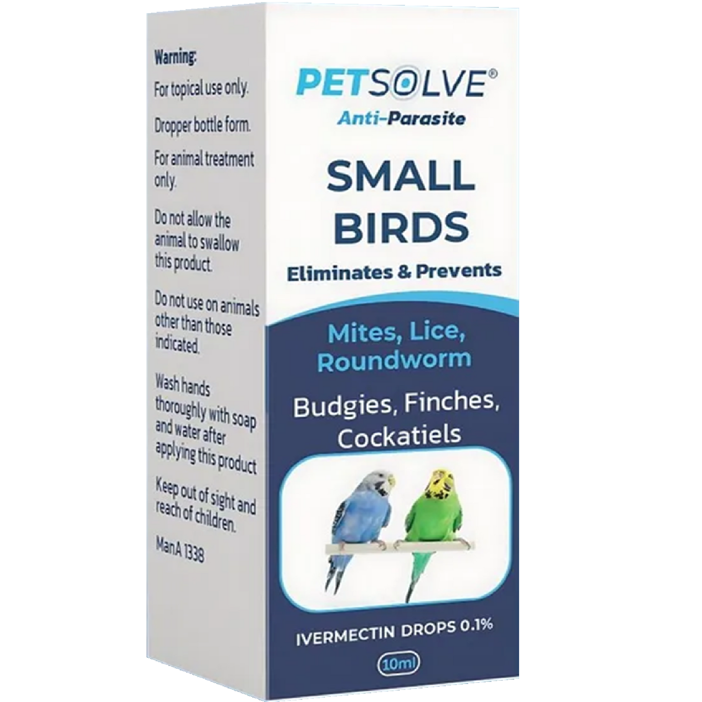 PETSOLVE - Anti-Parasite Small Birds (10ml)