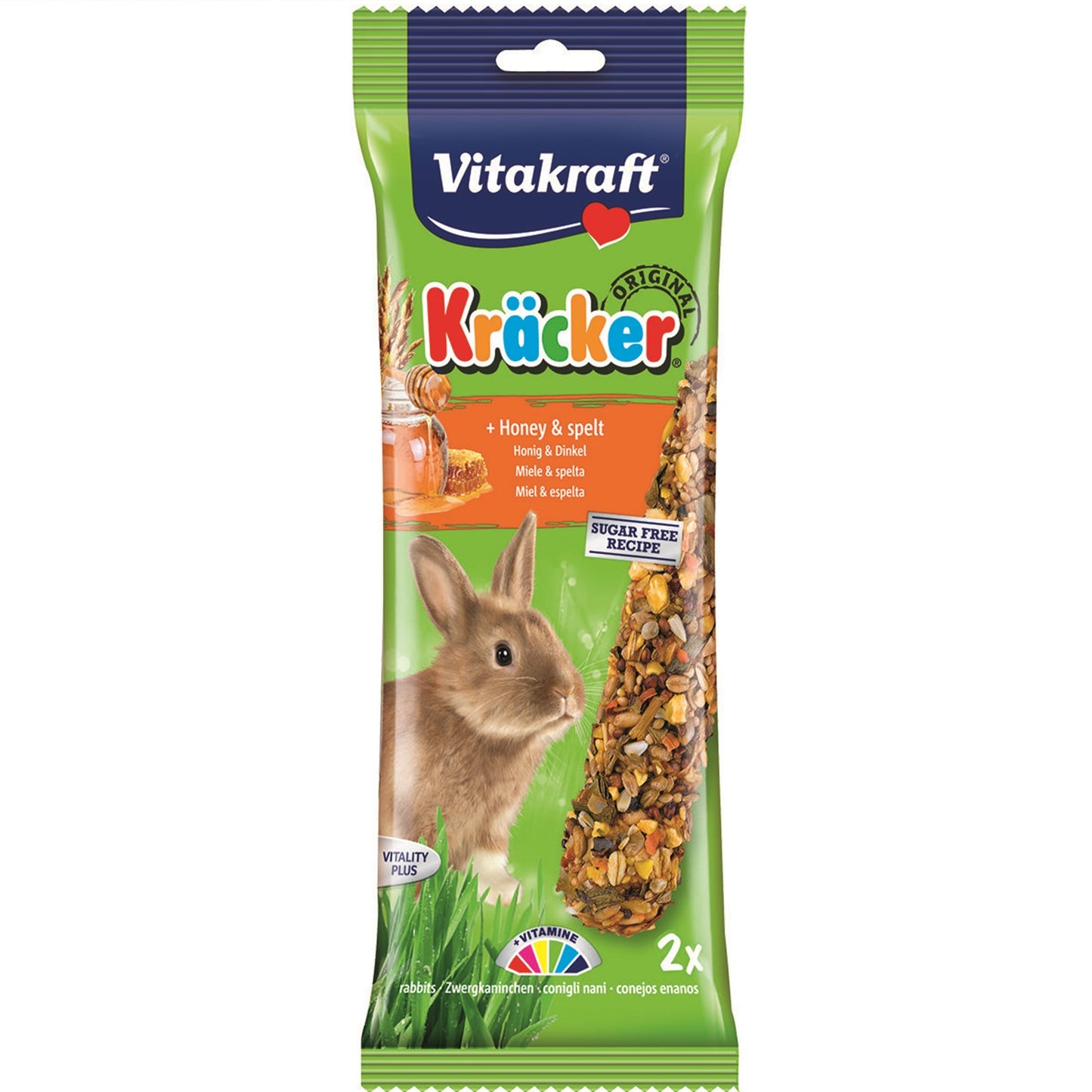 Vitakraft - Rabbit Kracker Honey & Spelt (5 Packs)