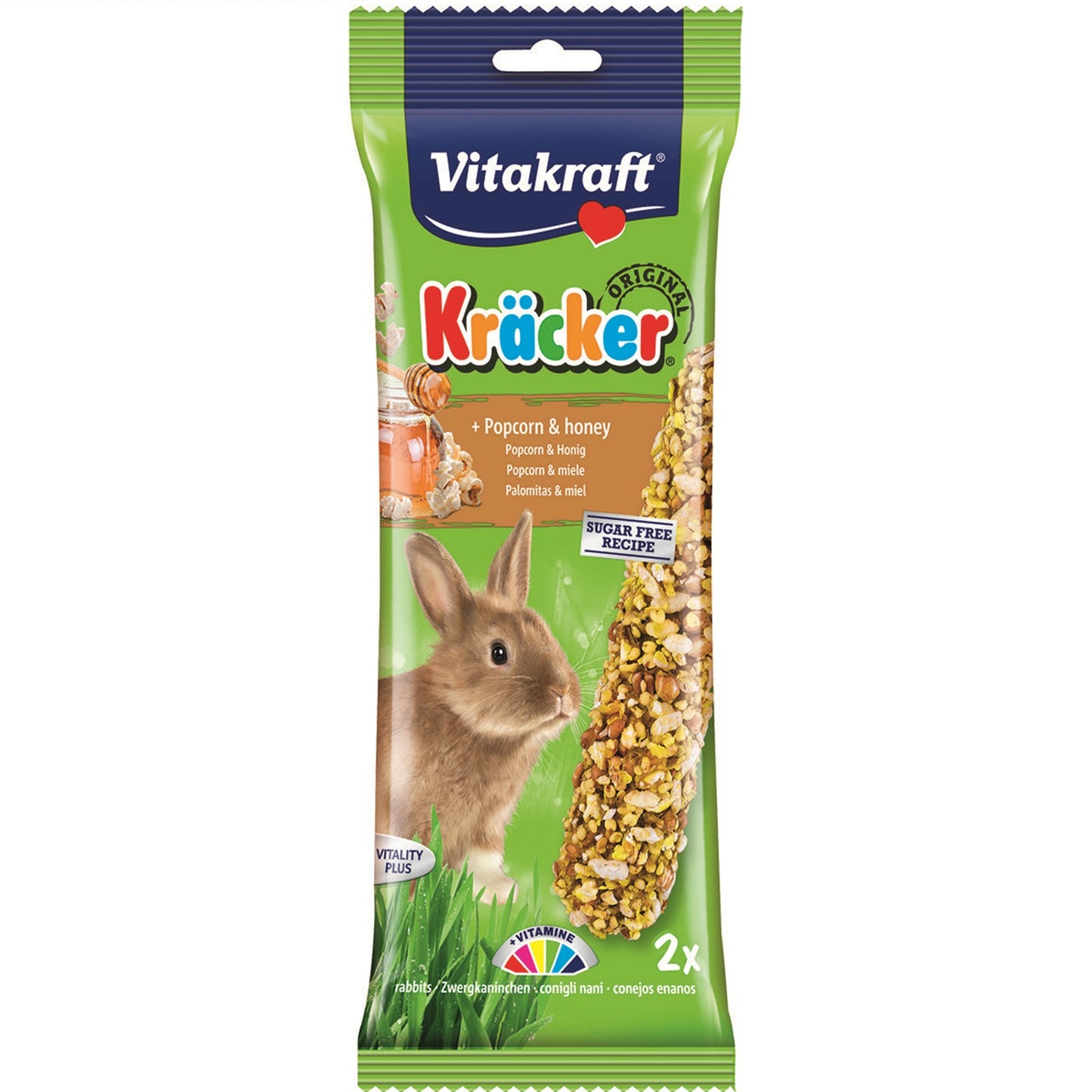 Vitakraft - Rabbit Kracker Popcorn & Honey (5 Packs)