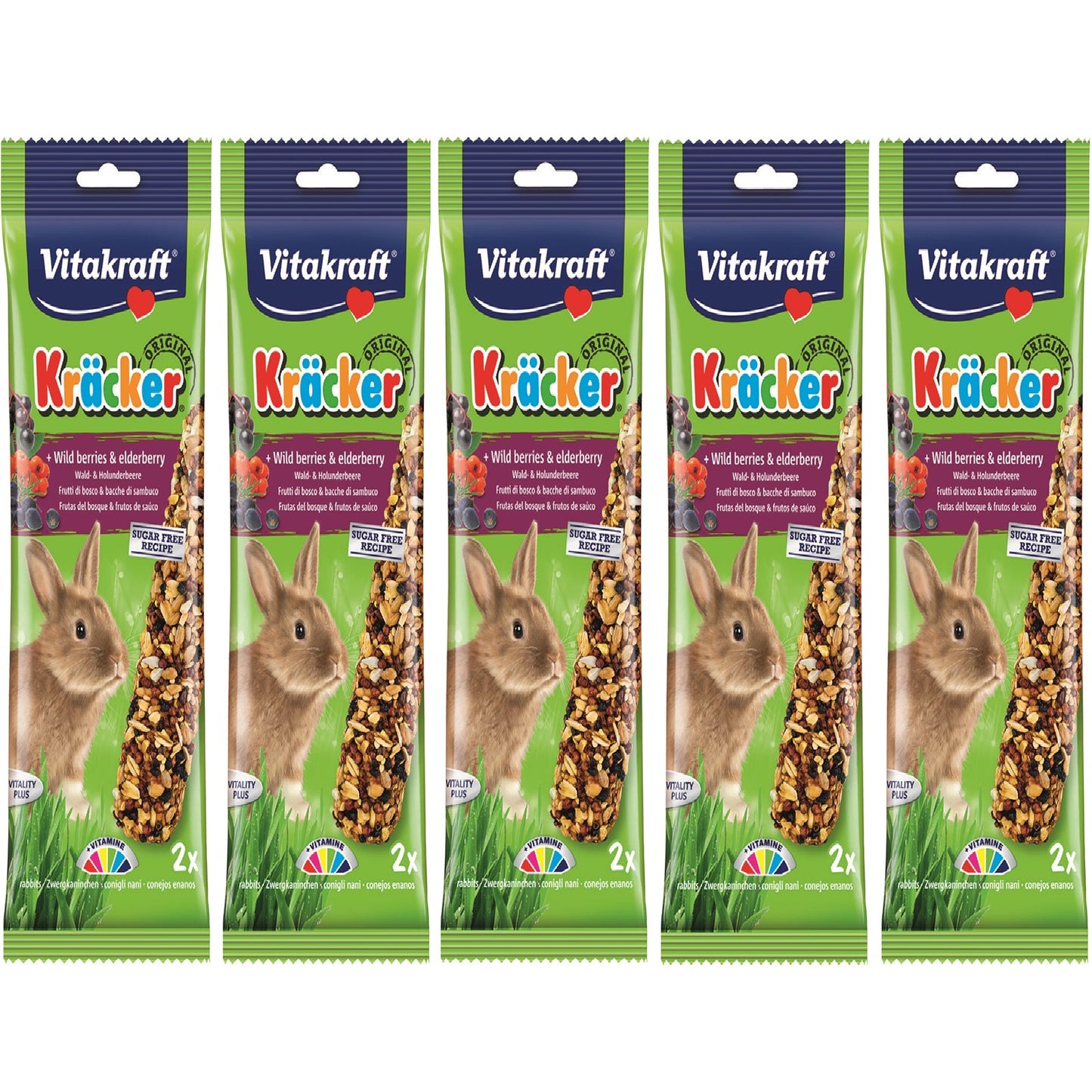 Vitakraft - Rabbit Kracker Wild Berries & Elderberry (5 Packs)