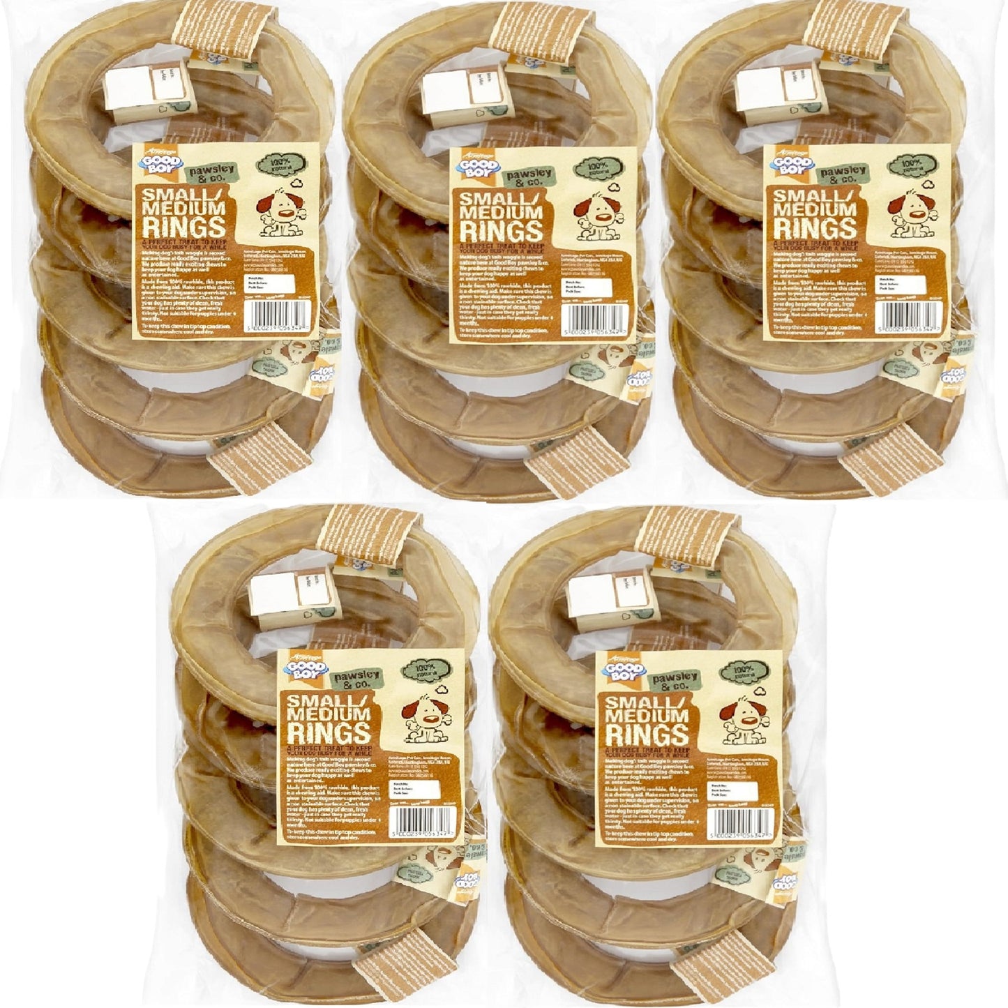 Good Boy - Rawhide Rings (6")