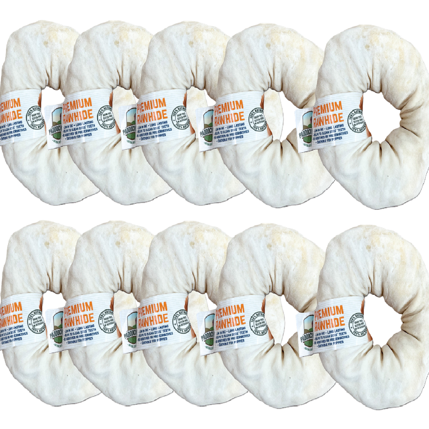 Paddock Farm - Hide Rings (6-7")