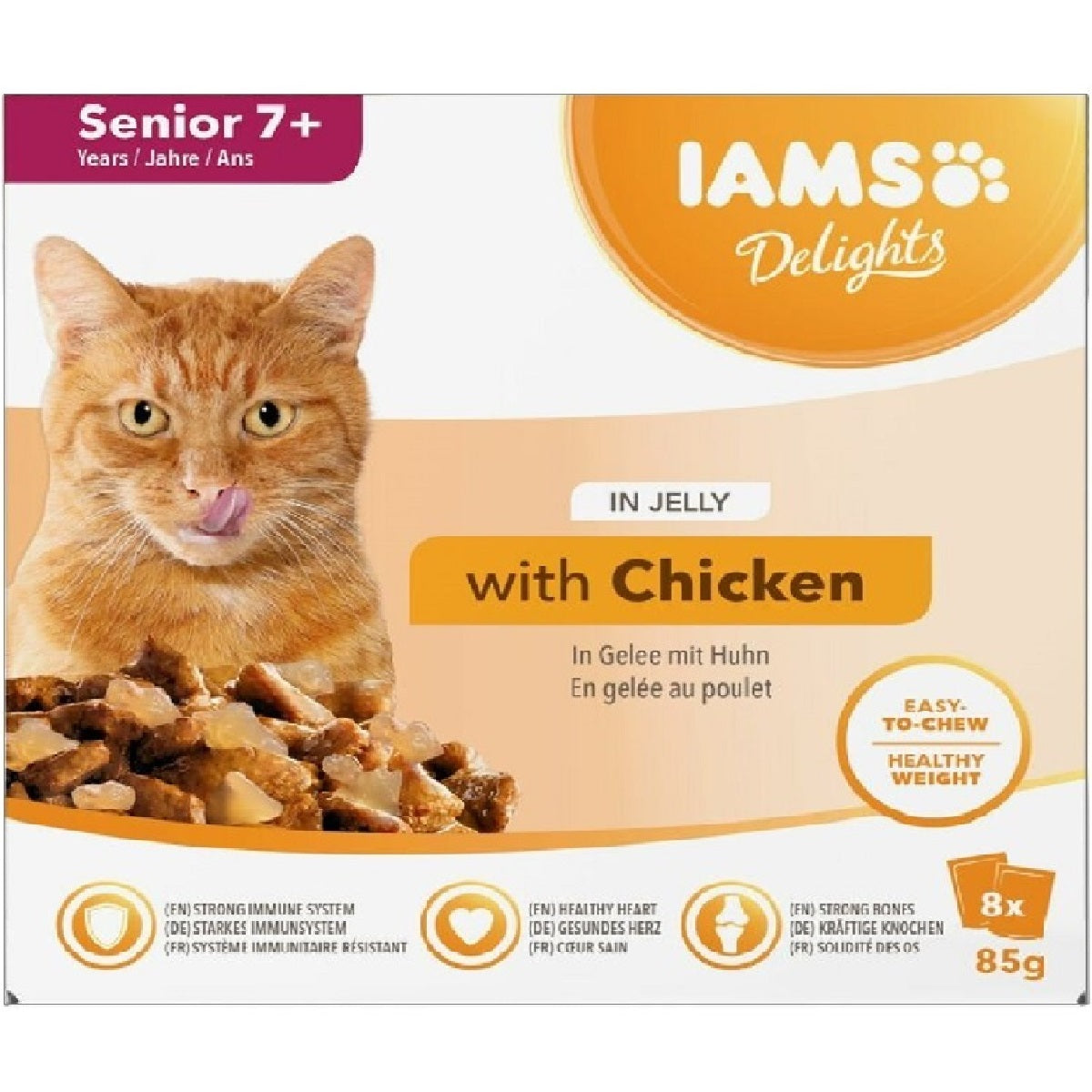 Iams Delights - Senior 7+ in Jelly (8 x 85g)