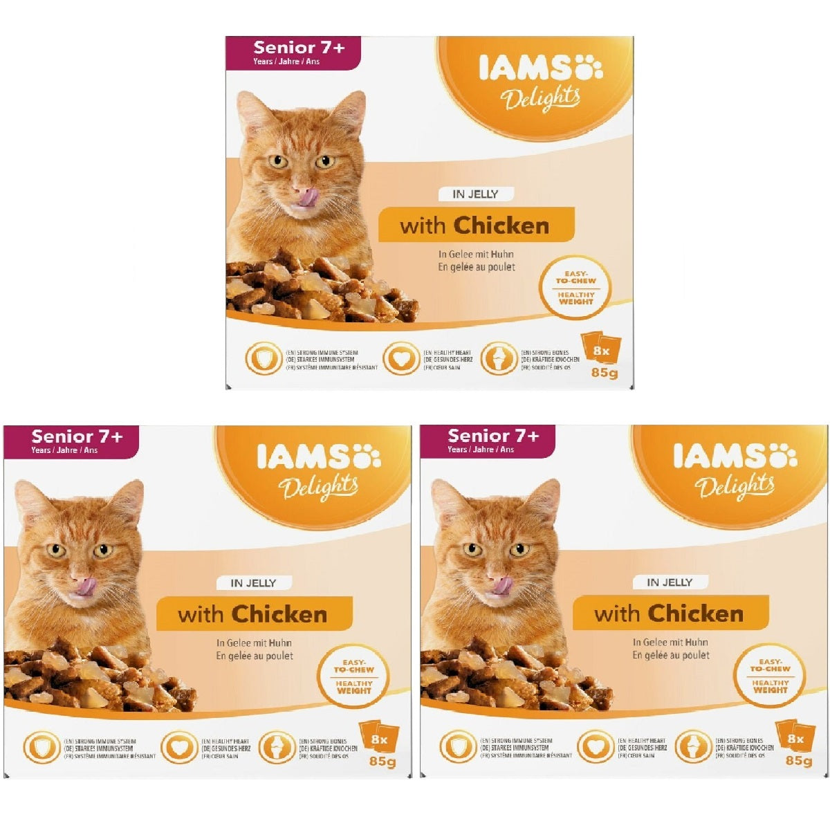 Iams Delights - Senior 7+ in Jelly (8 x 85g)