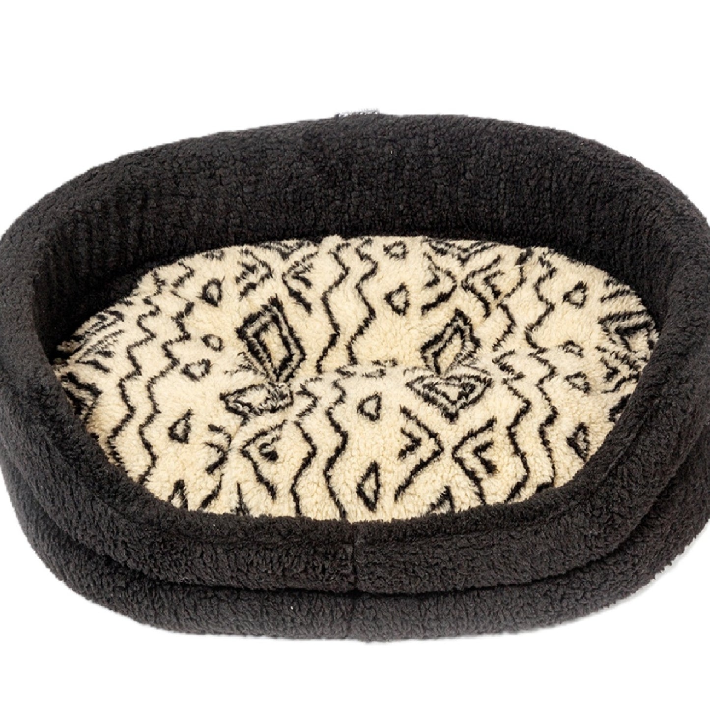 Danish Design - Sherpa Fleece Neutral Geometric Slumber Bed