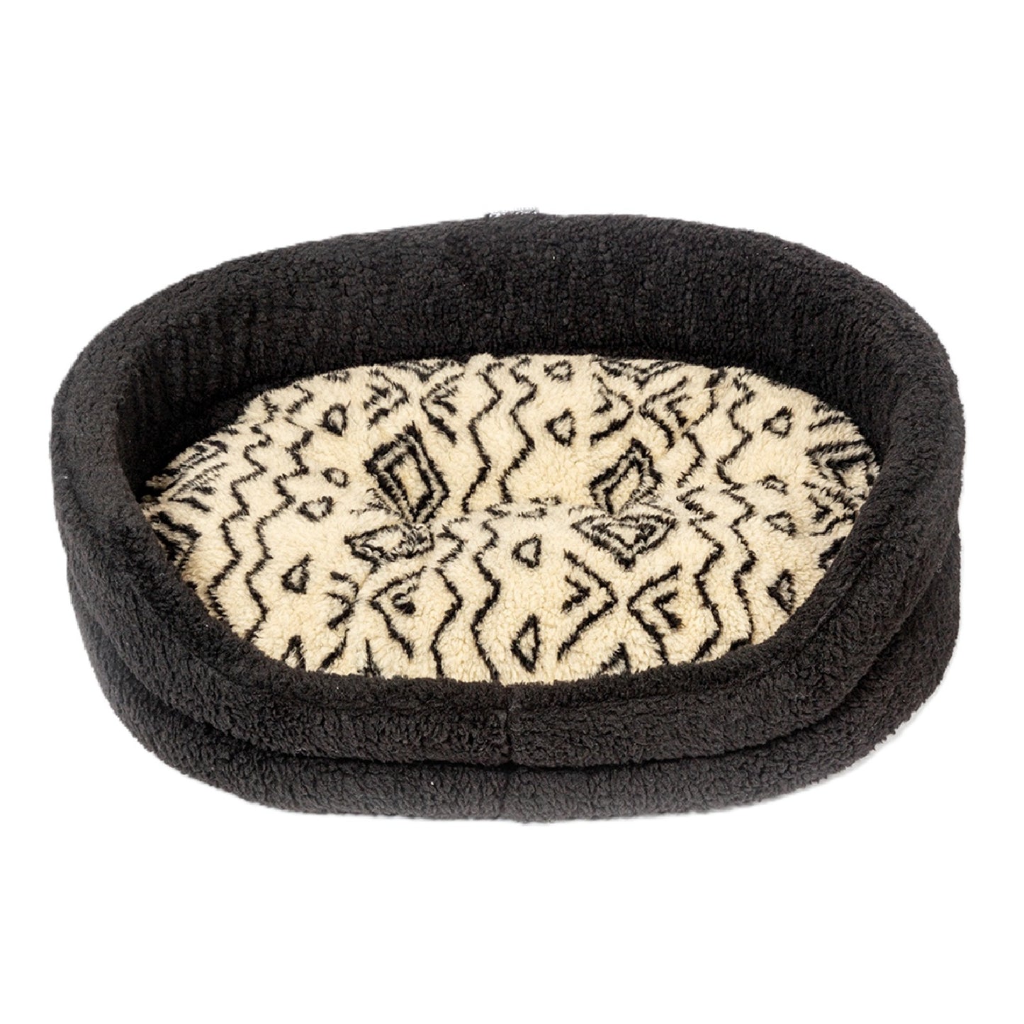 Danish Design - Sherpa Fleece Neutral Geometric Slumber Bed