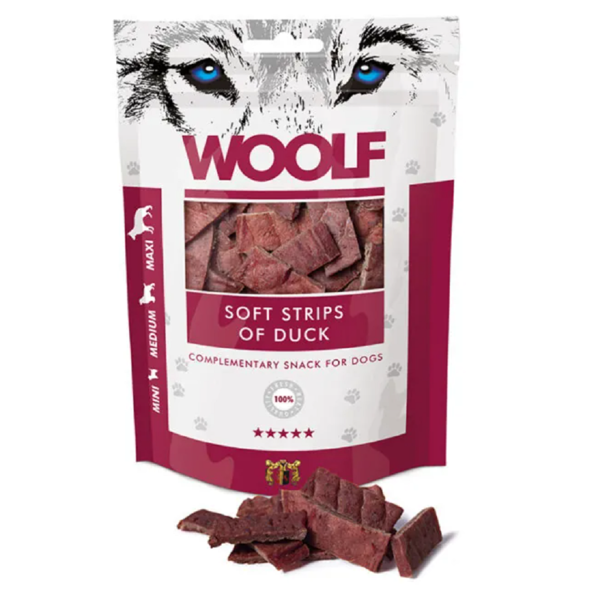 Woolf - Soft Strips of Duck (10 x 100g)