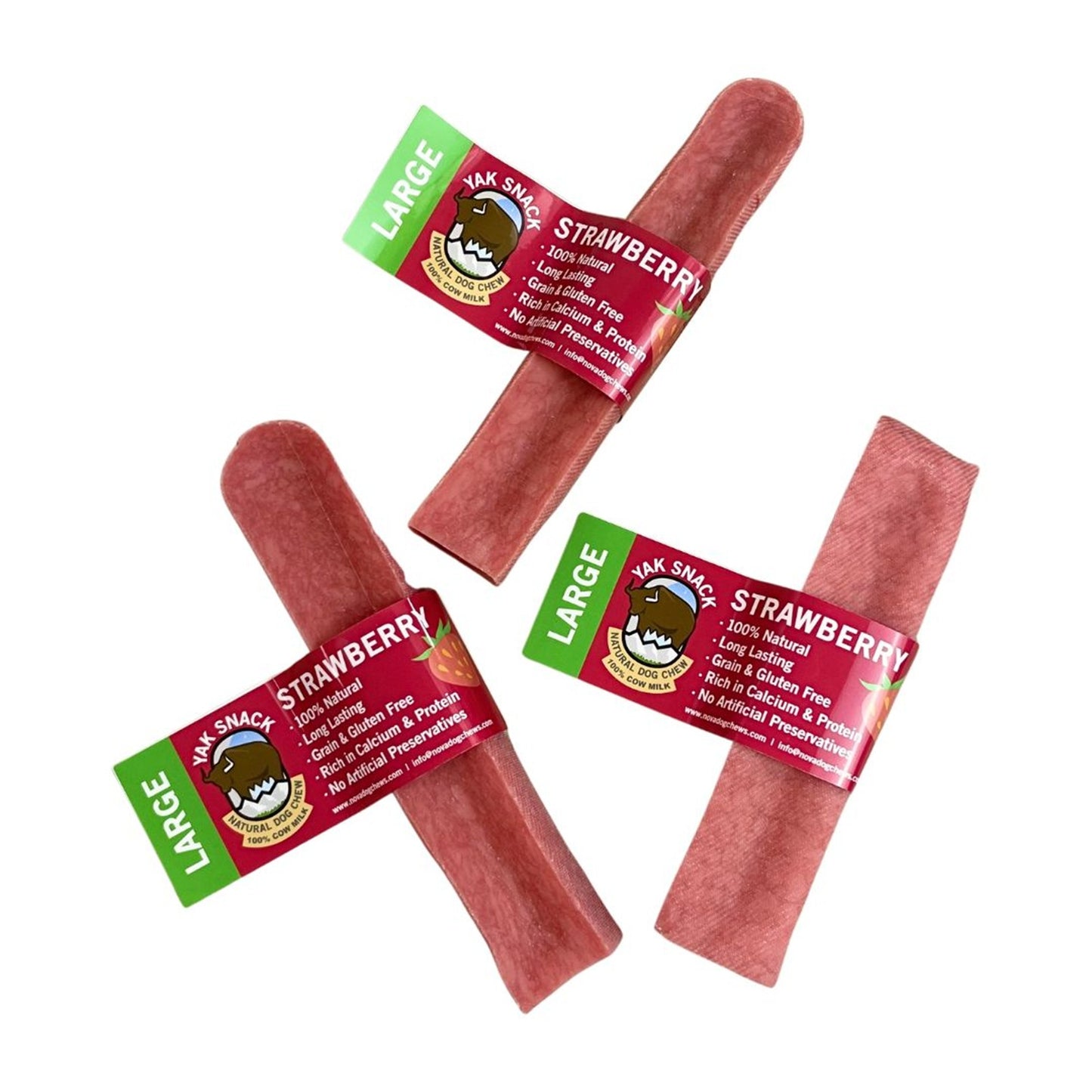 Yak Snack - Cheese Strawberry Dog Chews