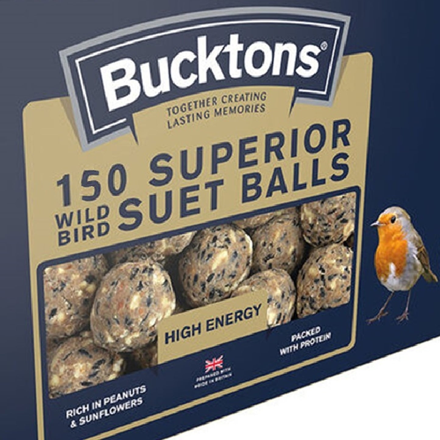 Bucktons - Superior Wild Bird Suet Balls (x150)
