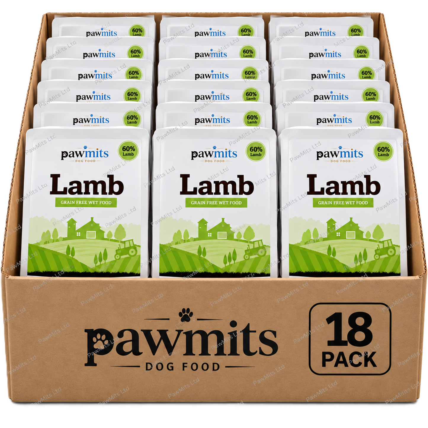 PawMits - Adult Lamb (Grain Free) 395g Trays