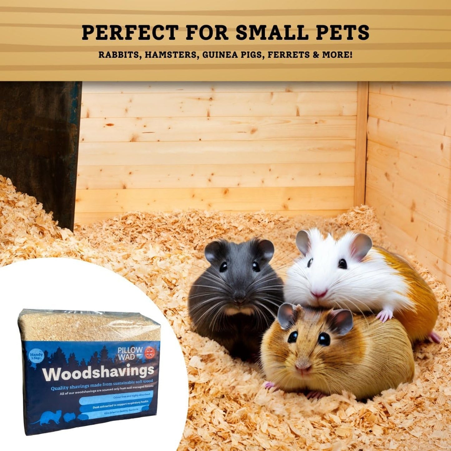 Pillow Wad - Woodshavings (1.5kg)