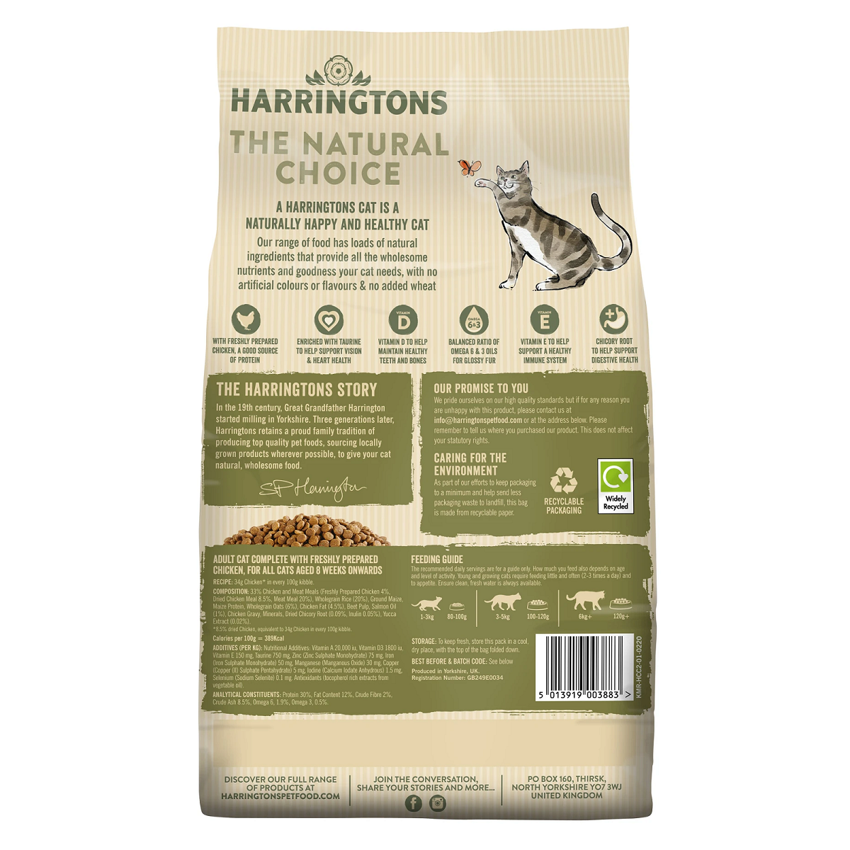 Harringtons - Adult Complete 1+ Cat (2kg)