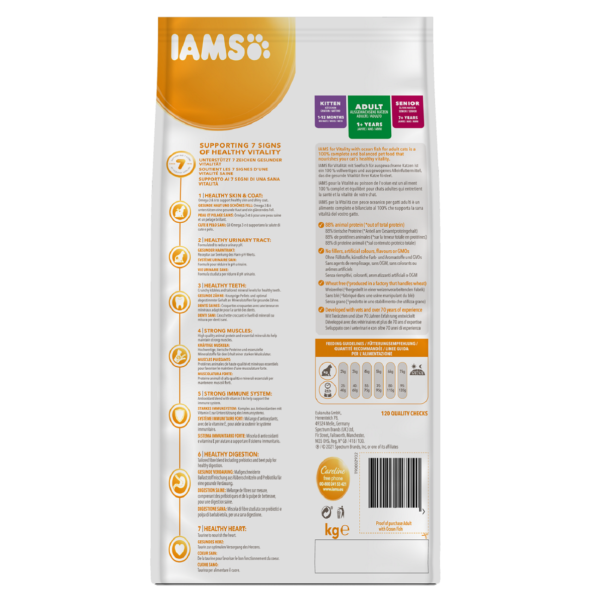 Iams - Adult Cat Fish (2kg)