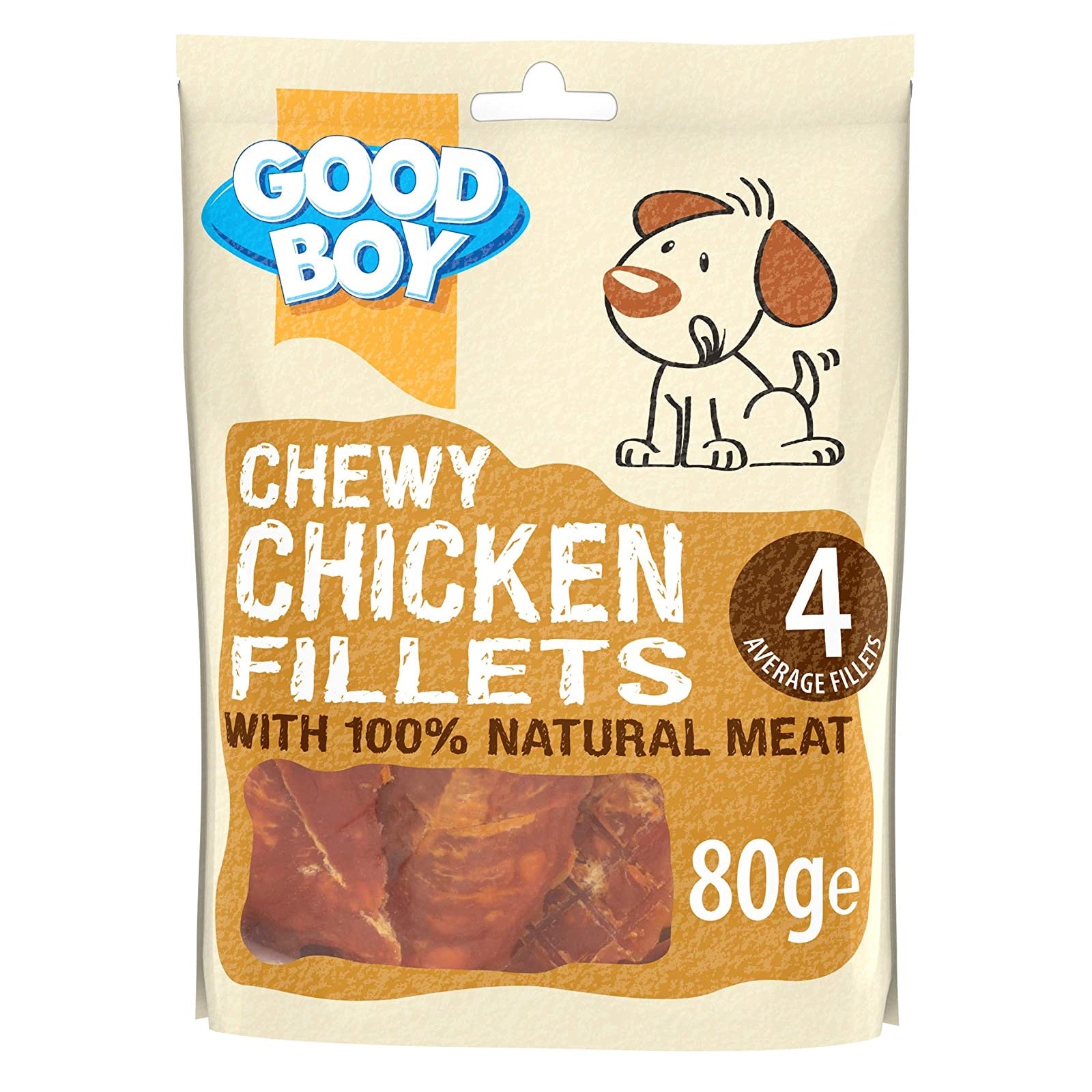 Good Boy Chewy Chicken Fillets 80g PawMits