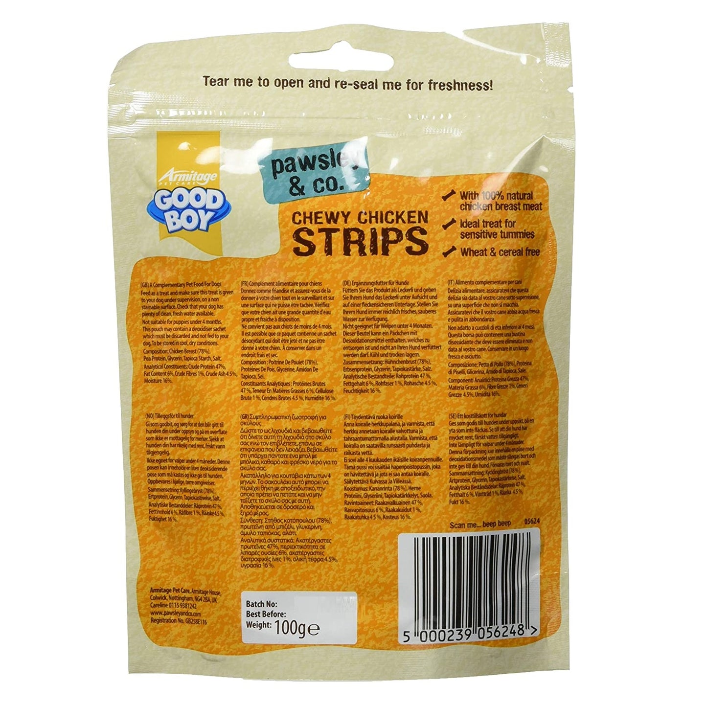 Good Boy - Chewy Chicken Strips (100g)
