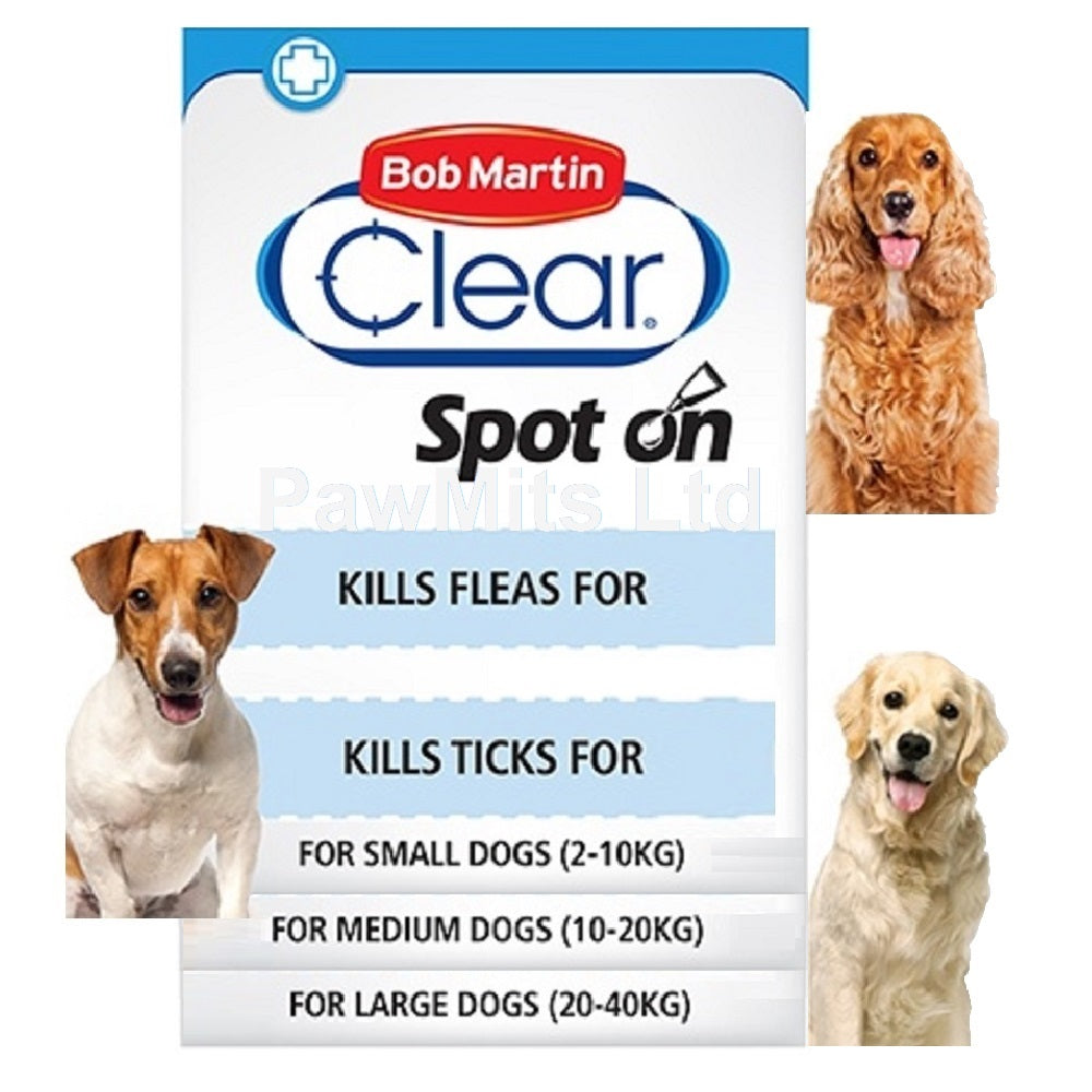 Large Dogs Bob Martin Tick And Flea Dog Spot Bob Martin Flea Clear
