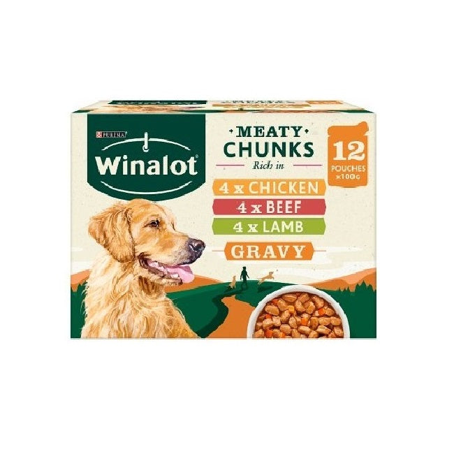 Winalot - Pouches Meaty Chunks in Gravy