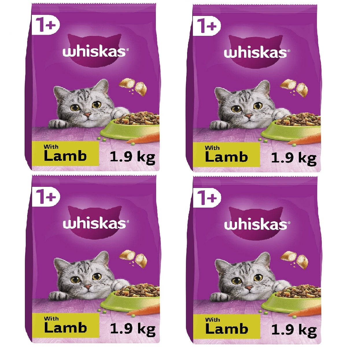 Whiskas - Adult 1+ Lamb (1.9kg)