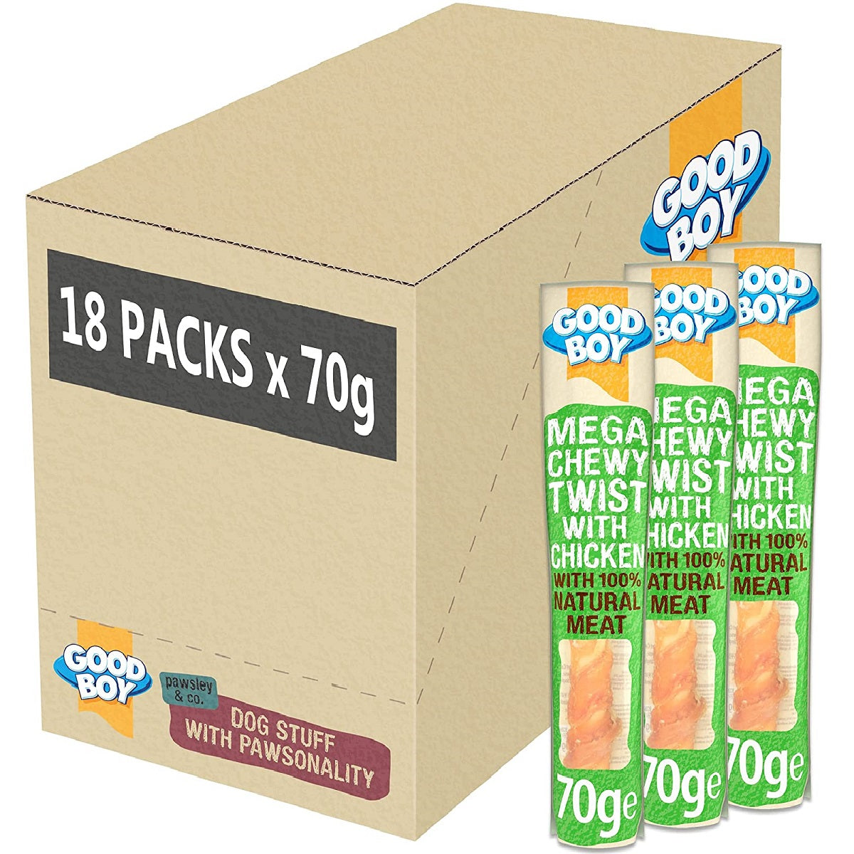 Good Boy - Mega Chewy Twist with Chicken (70g)