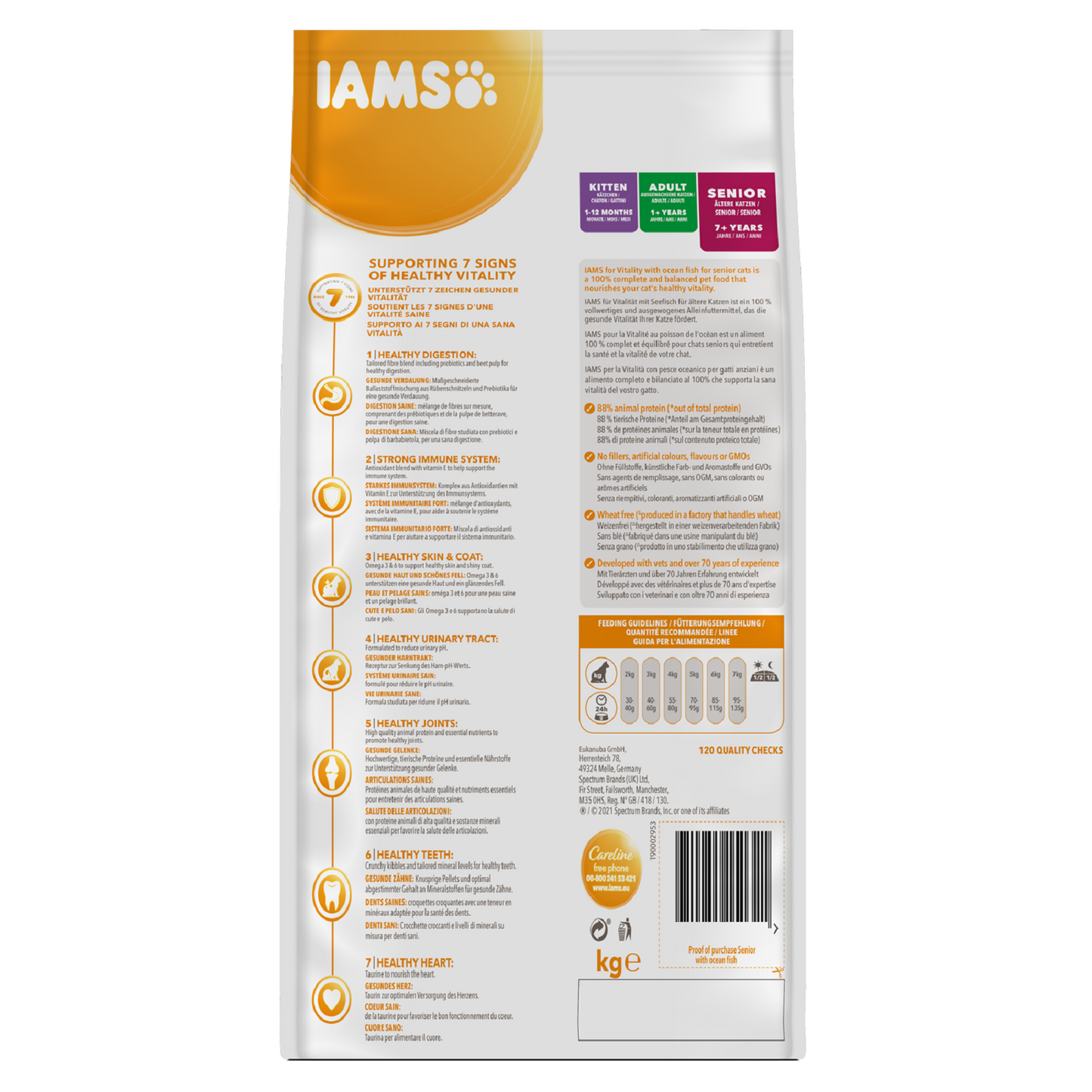 Iams - Senior 7+ Cat Fish (2kg)