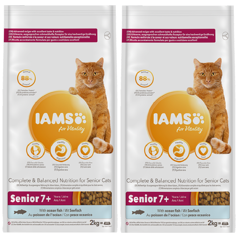 Iams - Senior 7+ Cat Fish (2kg)