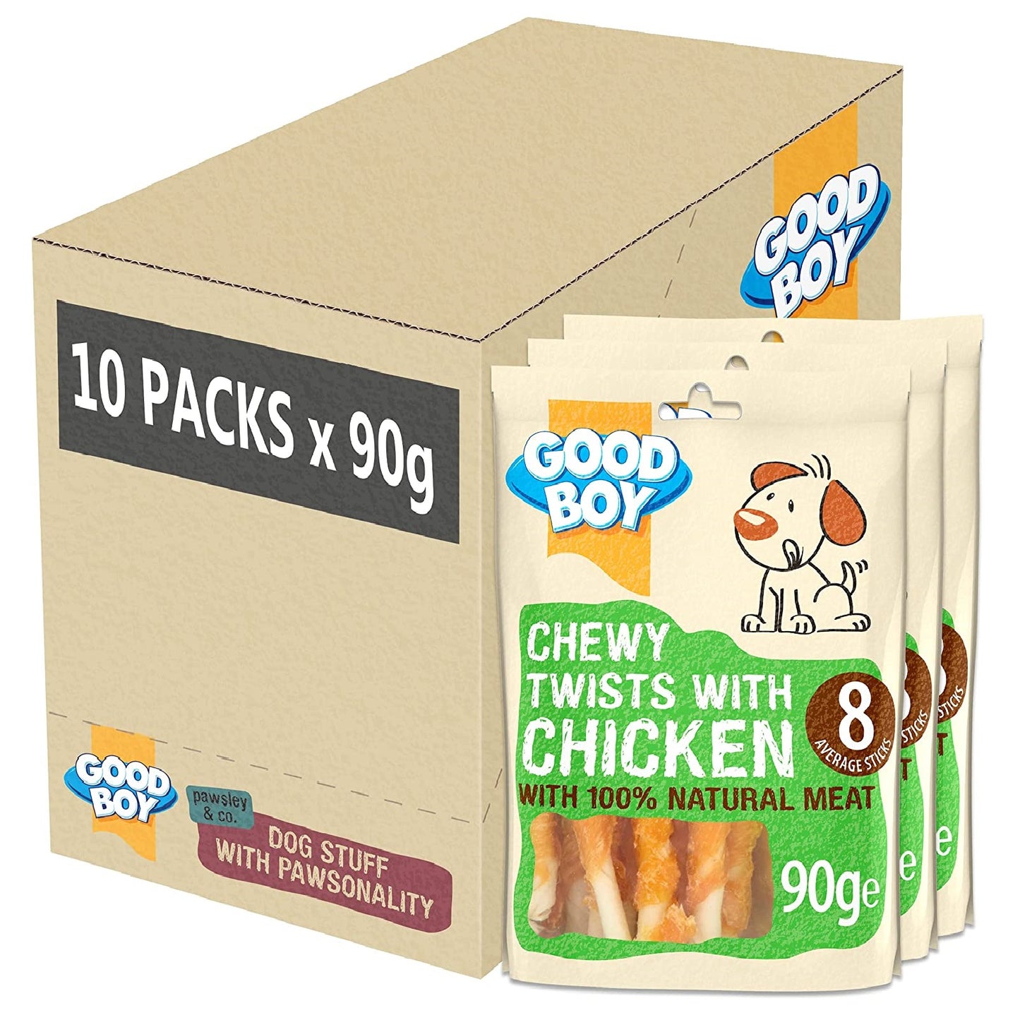 Good Boy - Chewy Twists with Chicken (90g)