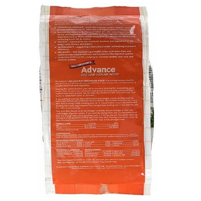 Mr Johnsons - Advance Rat and Mouse Food (750g)
