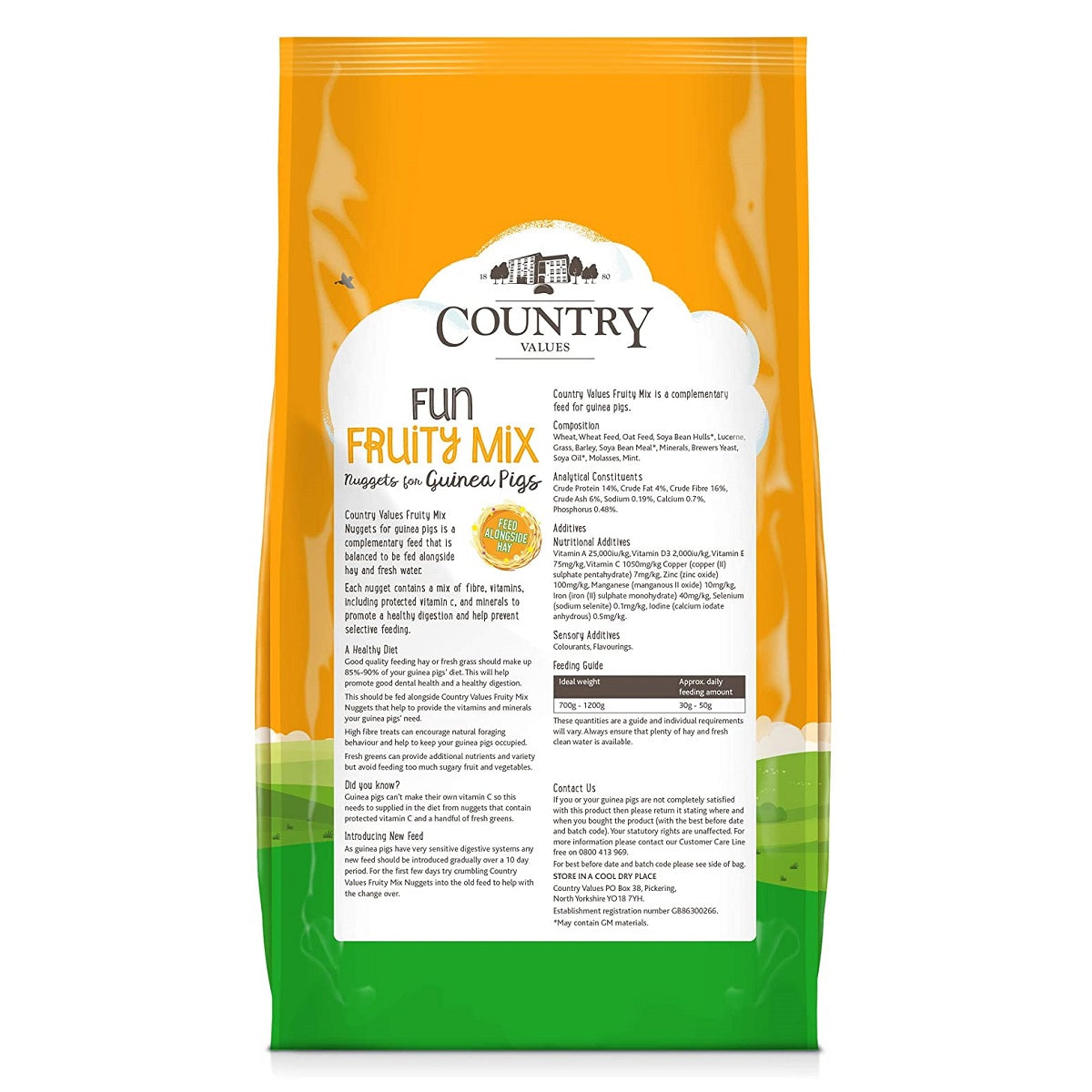 Country Values - Fruity Mix Nuggets Guinea Pigs