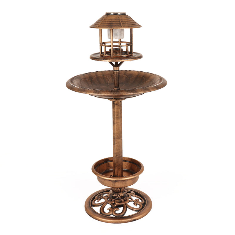 Solar Bird Bath and Feeding Table