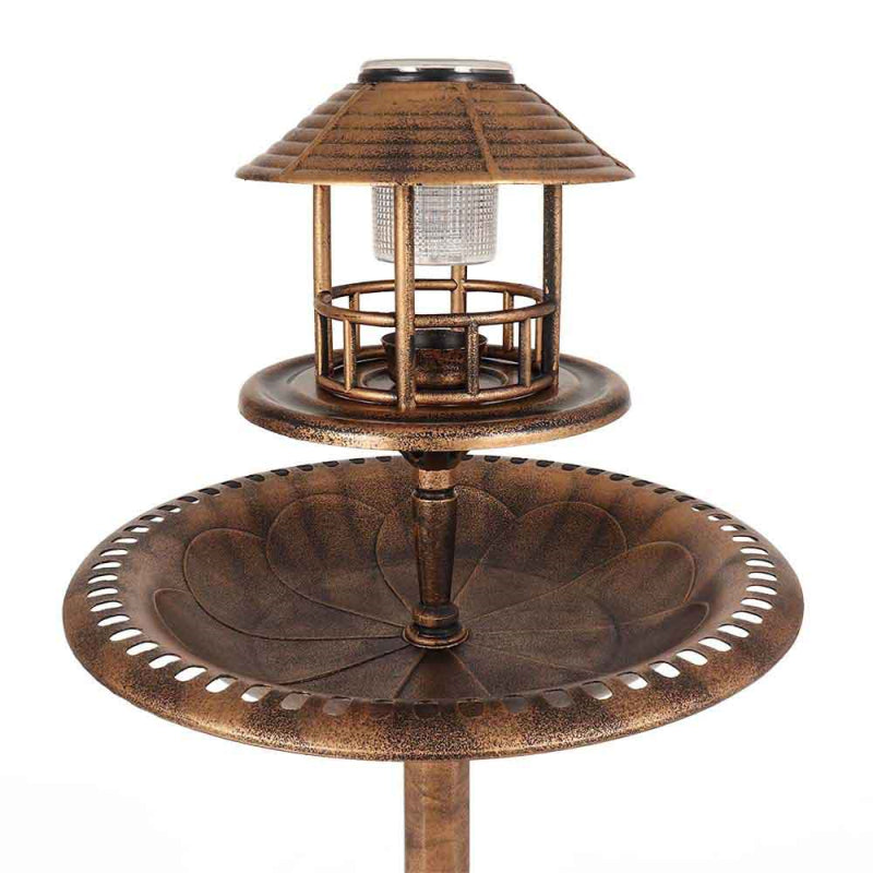 Solar Bird Bath and Feeding Table