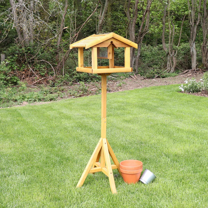 Bird Table With Built In Feeder