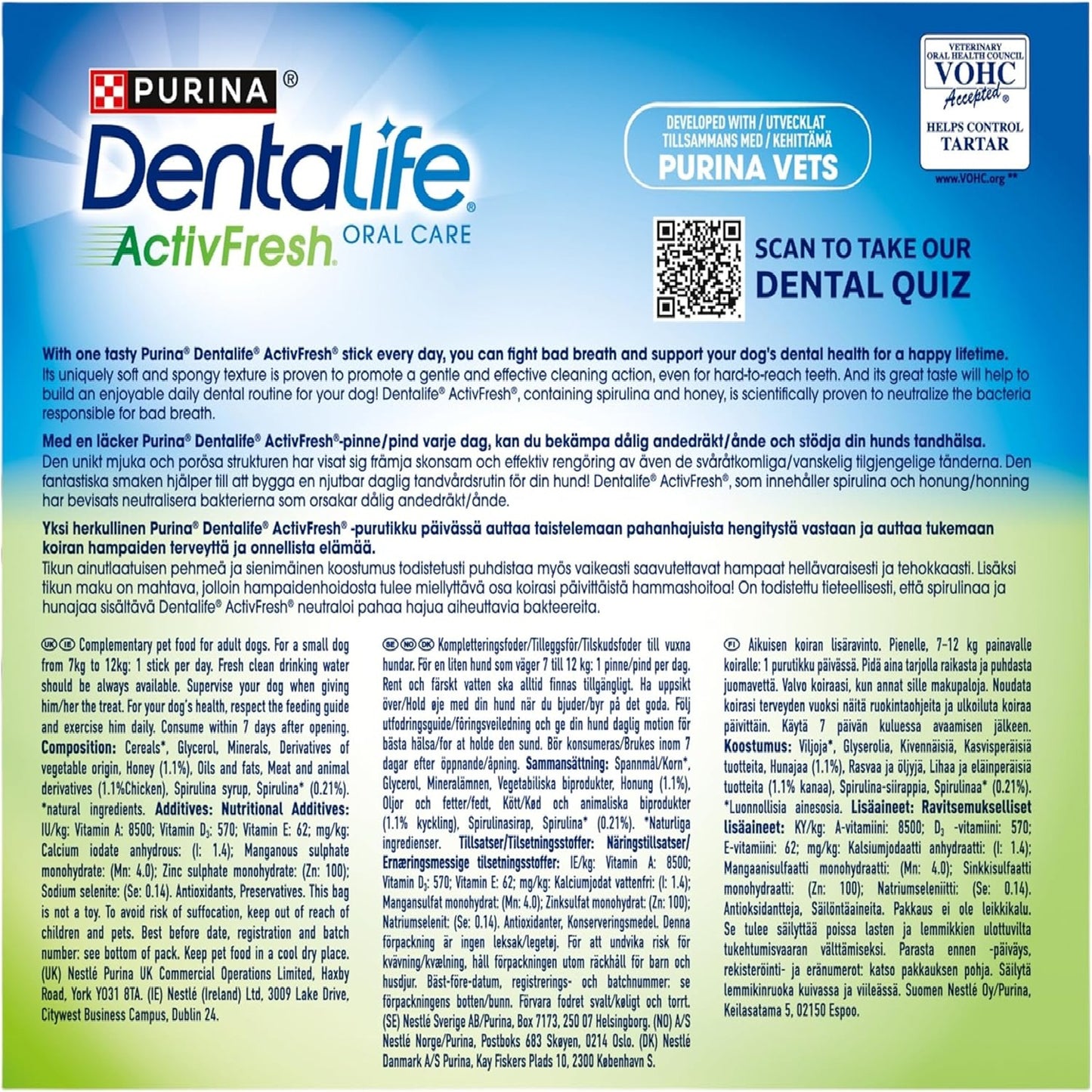 Purina - Dentalife ActivFresh (Small Dog)