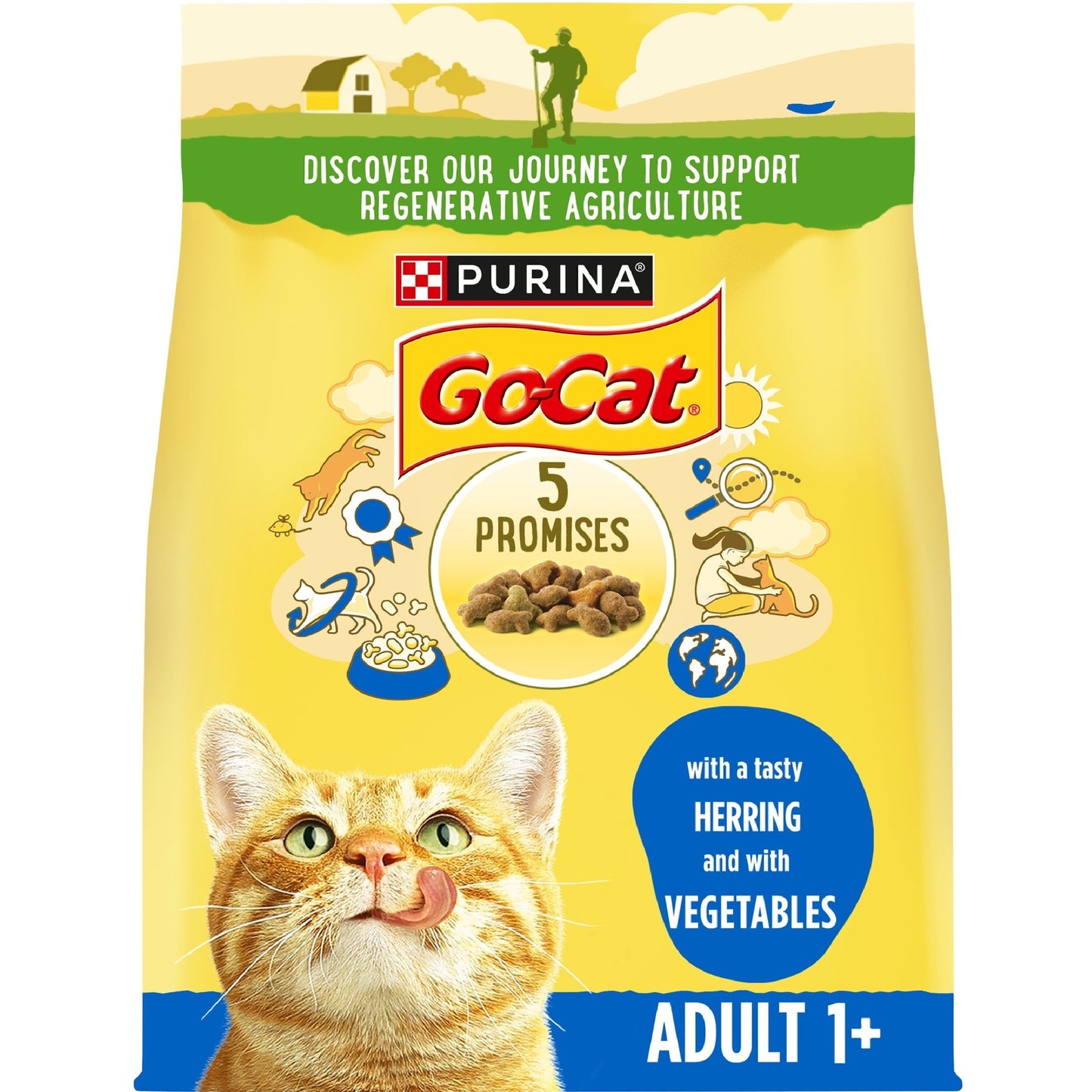 Go-Cat - Adult 1+ Herring & Veg