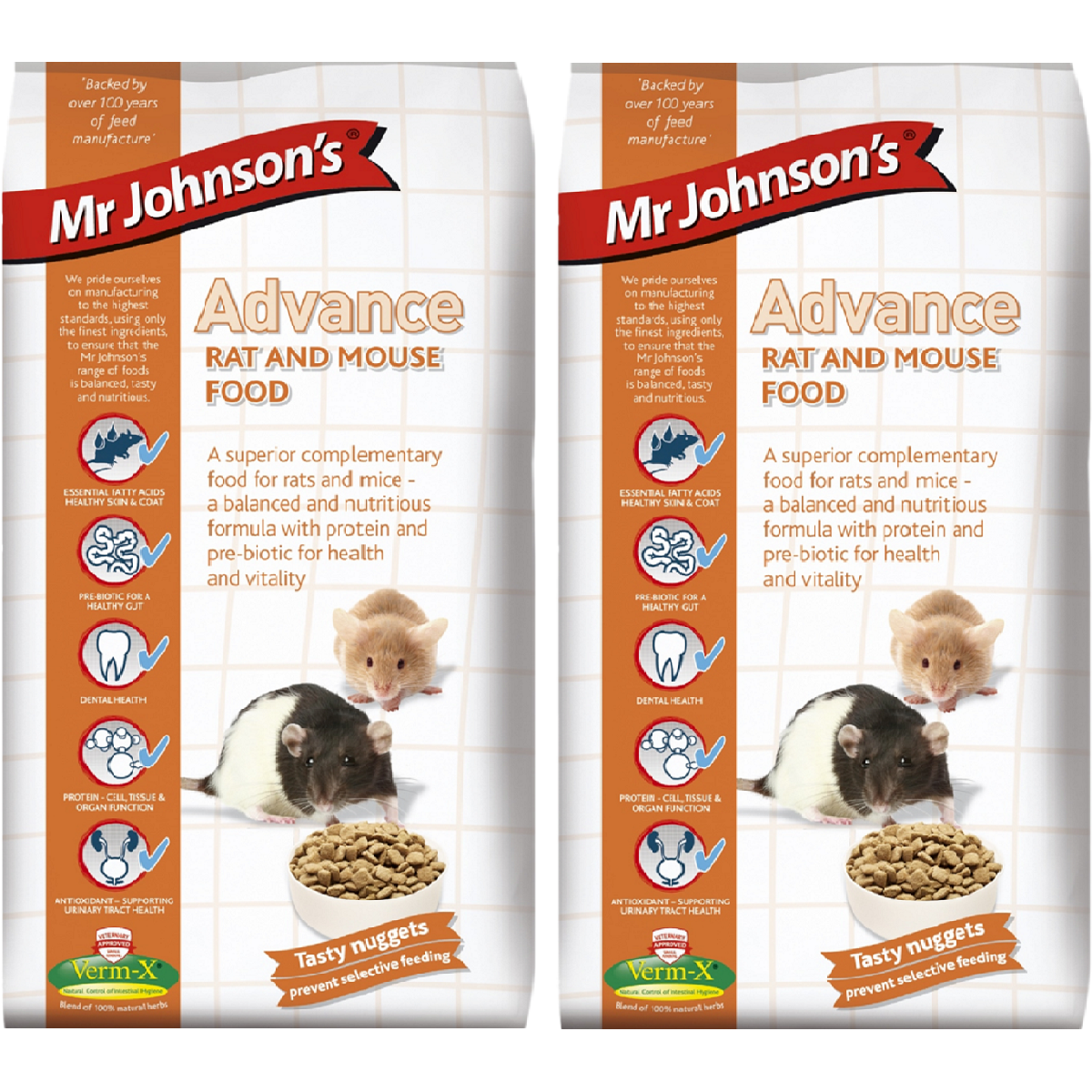 Mr Johnsons - Advance Rat and Mouse Food (750g)